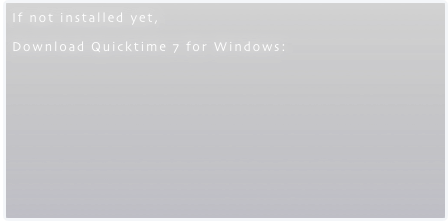 If not installed yet,
Download Quicktime 7 for Windows: